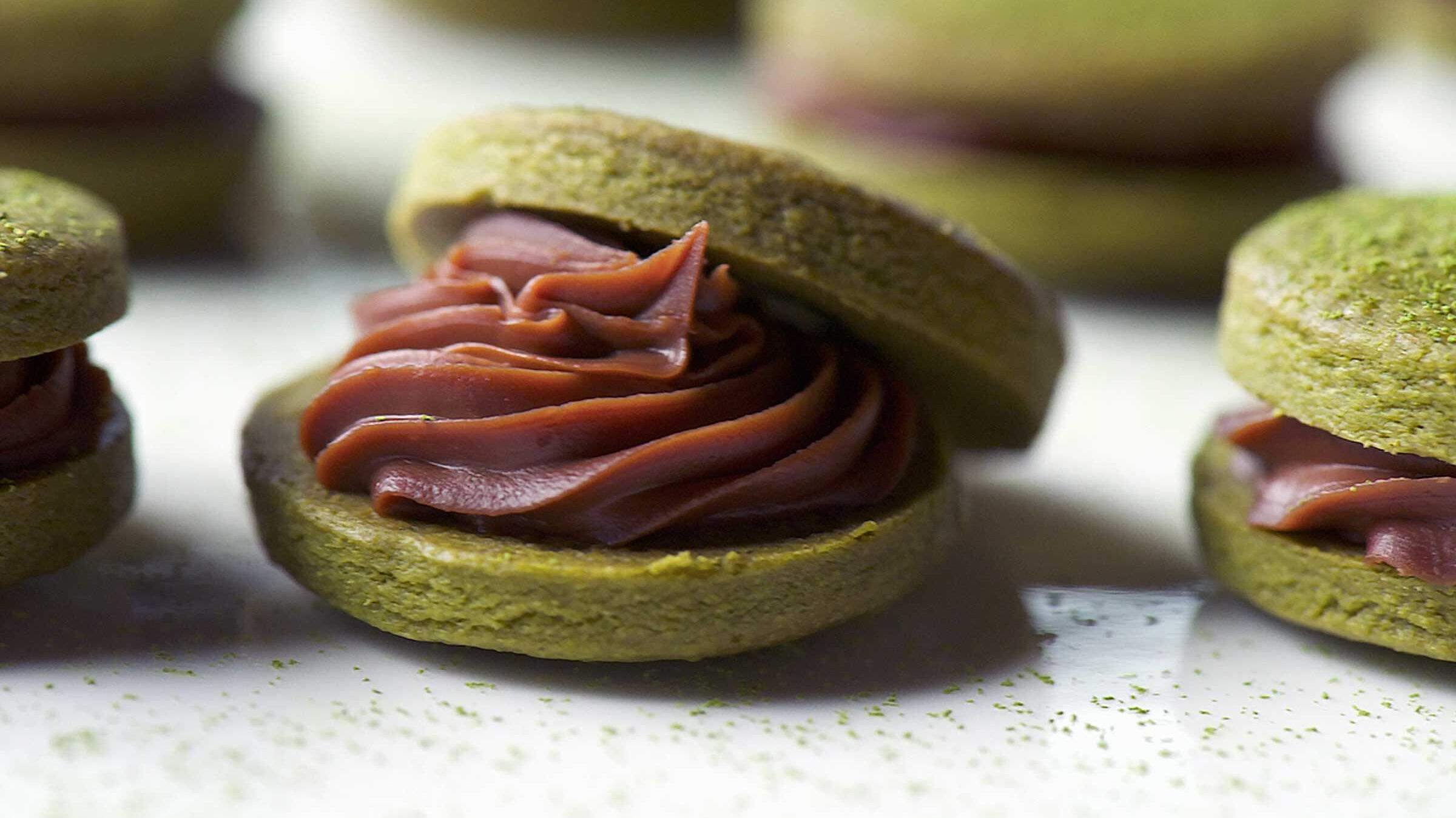Matcha Oreo cookies from master chef Jason Licker