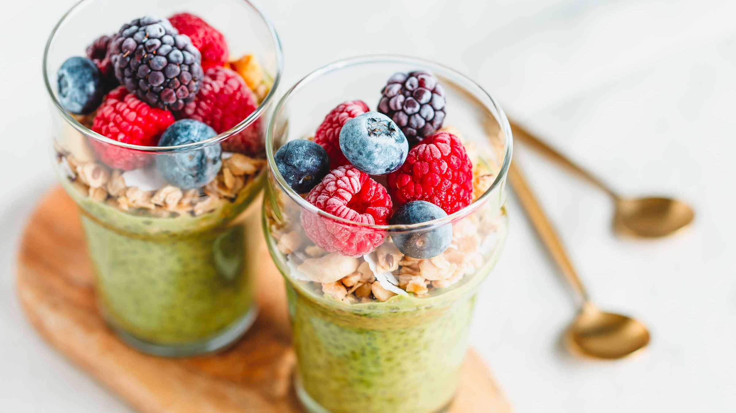 Matcha Chia Seeds Pudding