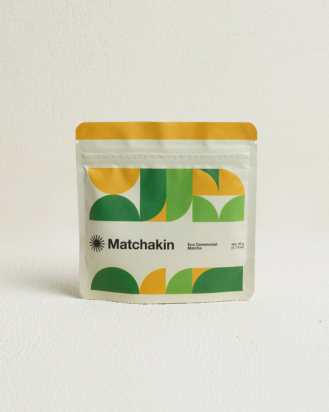 Organic Matchakin Eco Ceremonial Matcha from Japan in reusable pouch bag 50 grams