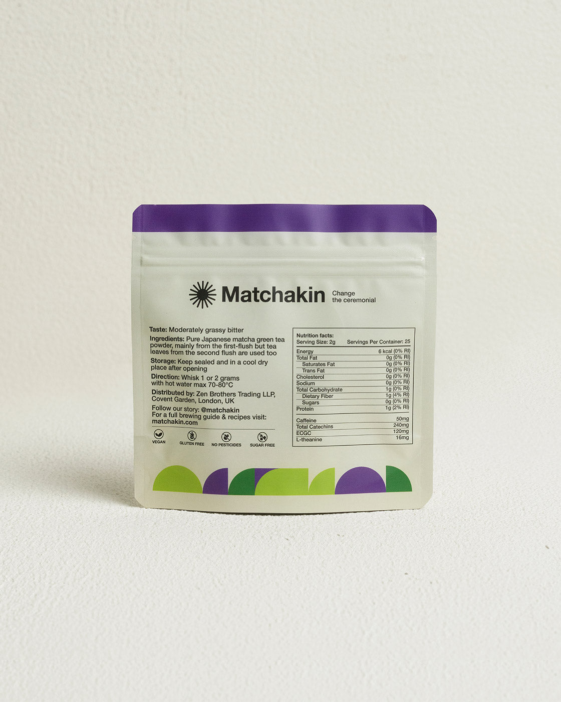 Matchakin Organic Premium Culinary Matcha, the perfect choice for baking and creative cooking, in pouch bags