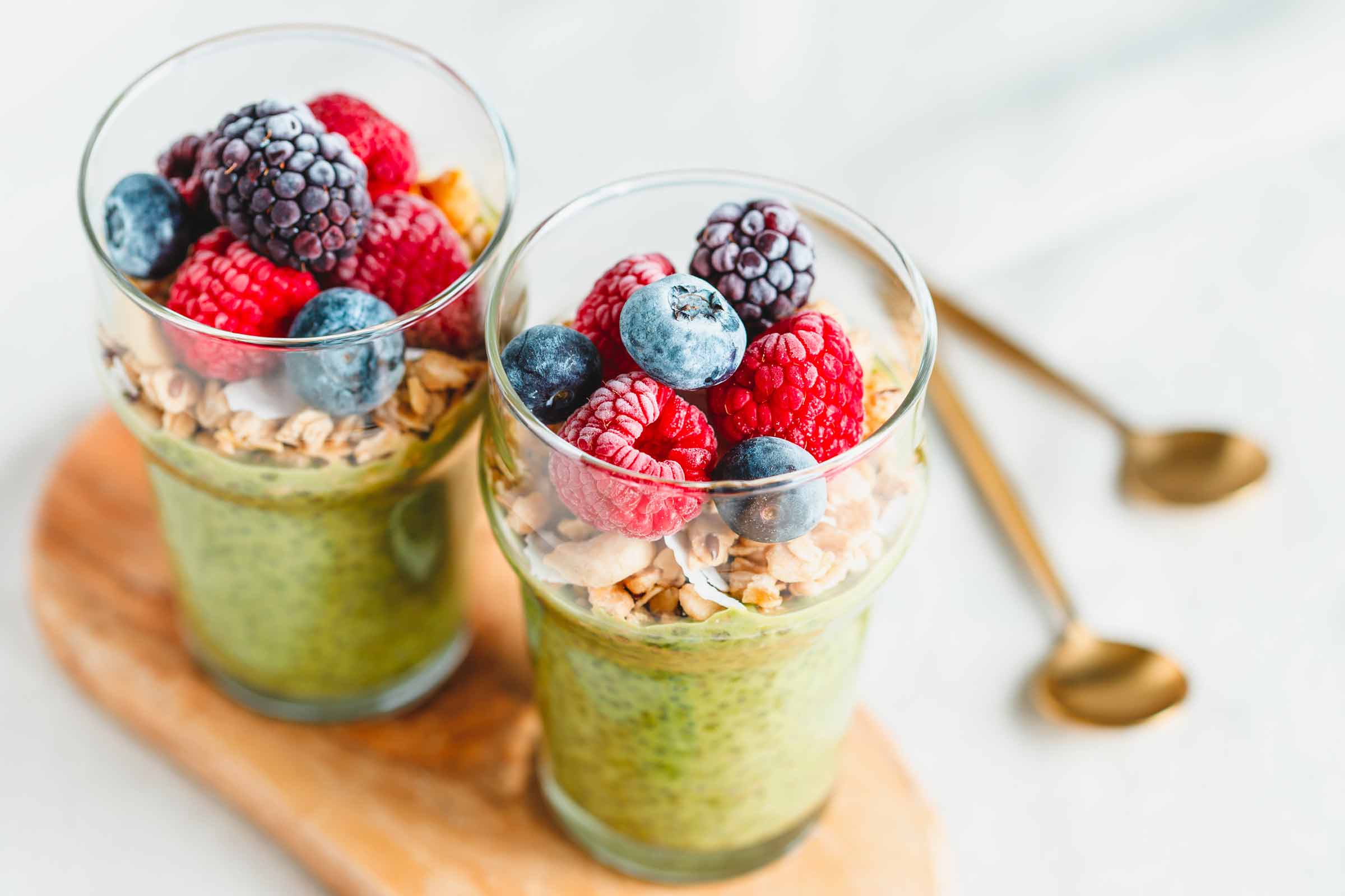 Matcha Chia Seeds Pudding