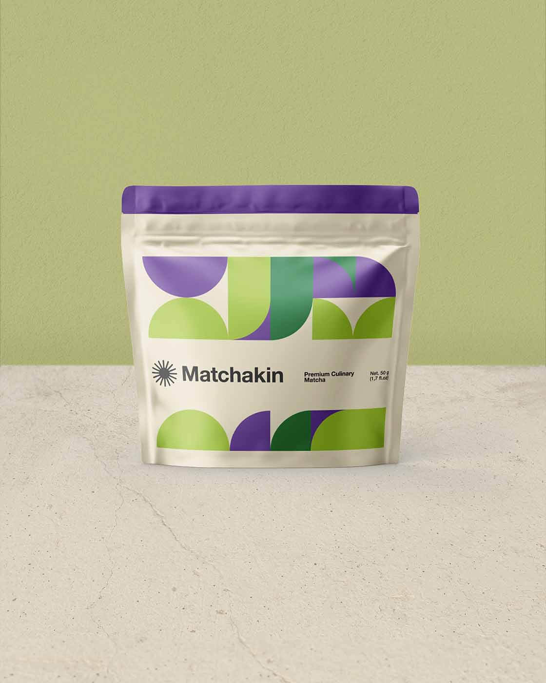 Matchakin Organic Premium Culinary Matcha, the perfect choice for baking and creative cooking, 50 grams pouch bags